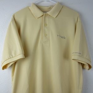 Columbia PFG Light Yellow Small Short Sleeve Shir